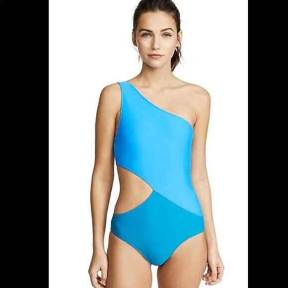 Araks One-Shoulder Cut out Blue one piece Swimsuit S - Picture 1 of 6